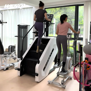 <span class=keywords><strong>Máquina</strong></span> de subir <span class=keywords><strong>escaleras</strong></span> para interiores con peldaños giratorios, monitor de pulso y control de resistencia para ejercicios de tonificación de glúteos - Product Image 5