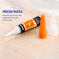 Super Glue Cyanoacrylate Extra Forte pour Bois, Caoutchouc, Tissu, Réparations Domestiques – Tube de 3g sous Blister avec Carte Suspendue