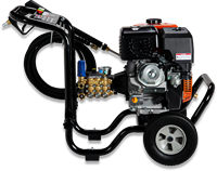 Nettoyeur haute pression professionnel portable OHV 4000psi/275bar à essence avec pompe triplex pour le lavage de voitures et de bateaux