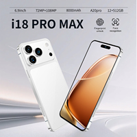 2026 18ProMax 100% Versi Global Terbuka LTE 5G Smartphone Octa Core 1TB Layar OLED 6.9 Inci 120Hz Android 15 108MP Prancis