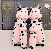 Peluches personnalisées en forme de vache, 70 cm, 100 cm, 120 cm, 150 cm, fabrication de jouets en peluche, coton PP, jouets en peluche pour enfants, jouets en peluche de Noël