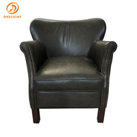 Echtes Leder Antike Vintage Klassische Holz möbel Royal Design Villa Europäisches High-End Hotel Anpassbarer Lounges essel