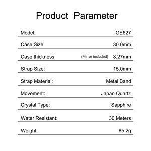 Venta caliente OEM/ODM Superficie circular Reloj de cuarzo clásico Reloj de pulsera impermeable de lujo - Product Image 5