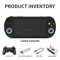 JJ 2025 NOUVEAU M22 Pro Console de jeu portable rétro 5 pouces HD IPS 64 Go 10000 jeux intégrés Système d'exploitation Linux