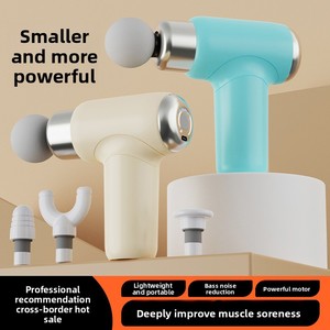 Mini <span class=keywords><strong>pistolet</strong></span> de <span class=keywords><strong>massage</strong></span> électrique silencieux pour le cou, le corps et les pieds, 4 têtes de <span class=keywords><strong>massage</strong></span>, réglage multi-positions, cadeau idéal pour les femmes, vente en gros - Product Image 5