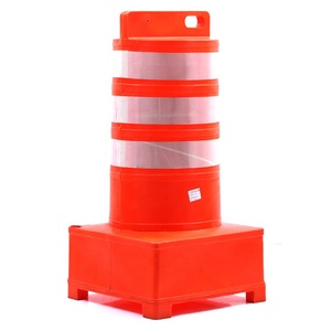 Venta caliente 1100MM plástico LLDPE rojo y blanco reflectante accidente barrera <span class=keywords><strong>de</strong></span> tráfico barril - Product Image 3