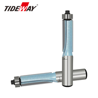 Fraise à dégrossir Tideway en carbure de tungstène à 2 dents, outil de menuiserie ODM/OEM avec roulement supérieur