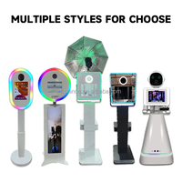 Machine de photomaton DSLR à tête carrée pour mariage - Compatible avec les appareils photo reflex et la location de caméras