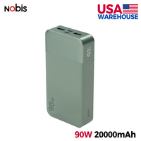 Chargeur portable NOBIS 20000mAh à charge rapide, haute capacité 90W Type-C PD, banque d'alimentation multi-sorties pour ordinateur portable et téléphone portable