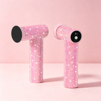 Lime à pieds électrique professionnelle diamantée rose 60W avec 5 vitesses, outil de pédicure rechargeable avec écran LED
