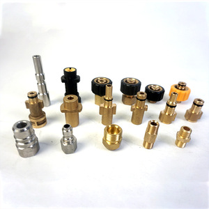 Adaptateur de buse pour distributeur de mousse Mingou G1/4, connecteur interne en acier inoxydable, laiton et plastique pour tuyau PVC, utilisation pour l'eau - Product Image 1