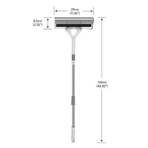 Brosses de nettoyage de sol de salle de bain en gros d'usine 3 en 1 essuie-glaces de nettoyage de fenêtres en plastique à long manche réglable - Product Image 3