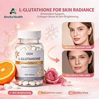 Comprimés pour adultes à base de L-Glutathion, Collagène et Vitamine C pour l'éclat de la peau et le soutien immunitaire, Marque privée OEM