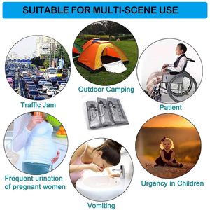 Dùng Một Lần Nước Tiểu Túi 700Ml Unisex Xe Nôn Du Lịch Giao Thông Kẹt Khẩn Cấp Di Động Cắm Trại Nôn Tiểu Túi Cho Nam Giới Phụ Nữ Trẻ Em - Product Image 5