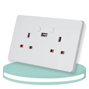 Smart Life Uk Smart Wifi Wall Socket With 5V 2.1a Usb Socket Charger/wifi Wall Socket Uk/smart Wifi Wall Outlet