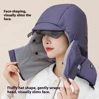 Chapeaux thermiques d'hiver pour femmes et hommes, épais, personnalisés, décontractés, coupe-vent, protection des oreilles, du visage et du cou, 100% polyester