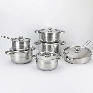 Venta caliente Juego de ollas Juego de utensilios de cocina Olla de cocina Peralatan Masak Juego de ollas y sartenes de acero inoxidable - Product Image 3