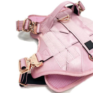 2024 desain baru kualitas tinggi tempur kulit tali anjing dengan gesper logam mewah dan empuk lembut - Product Image 5