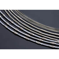 Anneau de boucle de fil diamanté haute résistance 0,65 mm/0,90 mm 1 m personnalisé pour usines de traitement de pierres sans fin