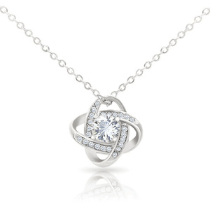 UIONEN Vente en gros Collier Nœud d'amour « À ma Maman Incroyable » avec carte personnalisée, plaqué platine, cadeau Fête des Mères, faible MOQ, OEM ODM - Product Image 3