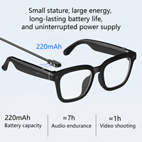 Lunettes de traduction intelligentes avec caméra alimentée par l'IA, objectif 4K, commande vocale sans fil, WiFi, appels musicaux - pour la photographie