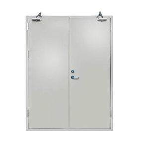 <span class=keywords><strong>Porte</strong></span> d'entrée industrielle en acier, système de charnières à glissière minimaliste, prévention des incendies, appartement, entrepôt, sécurité, supermarchés, hôtels - Product Image 2