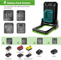 Lampe d'inspection magnétique portable sans fil à LED 30W, batterie 18V rechargeable, pour usage sous le capot