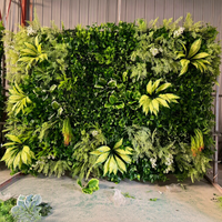 Mur végétal artificiel de haute qualité, style frais et durable, en herbe synthétique verte persistante