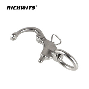 RICHWITS 316 Stainless Steel Rotary Shackle With Screw <b>Pin</b> For Rope Connection - Product Image 3