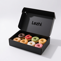 Boîtes en papier pour pâtisserie, desserts, gâteaux, biscuits, beignets, gaufres, pliables, de qualité alimentaire, personnalisées avec logo
