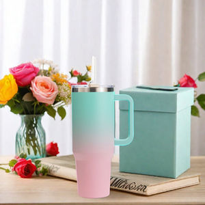 थोक थोक थोक थोक ओम्ब्रे ग्लास स्टेनलेस रंगीन गुलाबी नीले रंग के तील रिसाव प्रमाण 40 औंस - Product Image 3