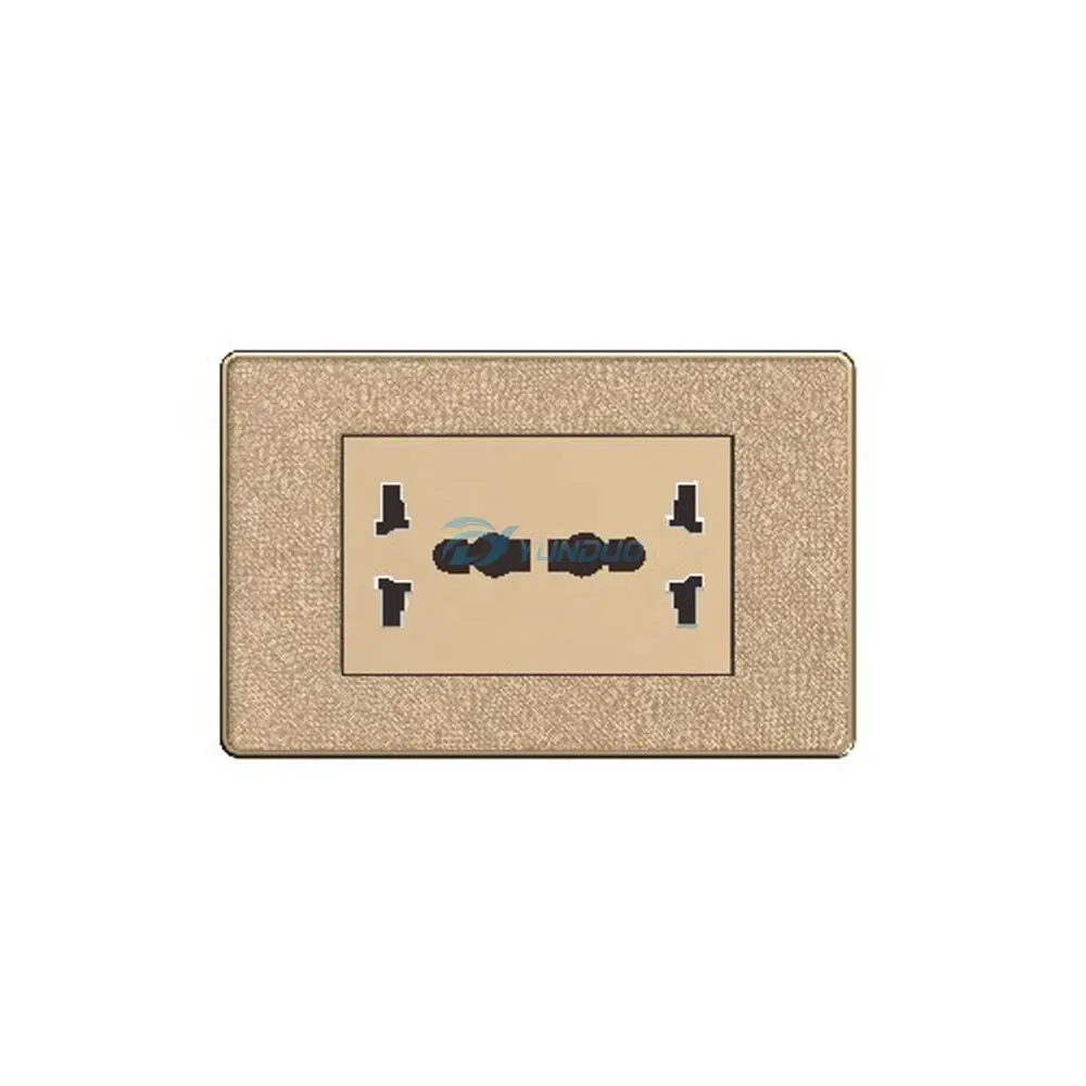 6 pin multi US Luxury switch panel pulsante presa elettrica a parete universale
