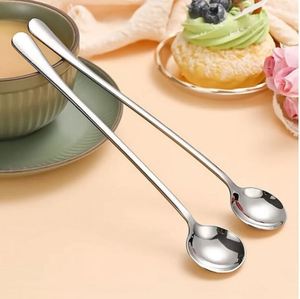 Cuchara de cóctel profesional de acero inoxidable, herramienta de barra, cuchara mezcladora de mango largo para café, leche, té, postre - Product Image 1