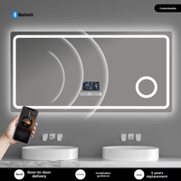 Salle de bain d'hôtel Full Function Smart Android Tv Mirror Bath Gym Smart LED Miroir de salle de bain avec écran tactile Magic Smart Mirror