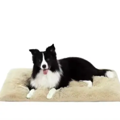 Camas confortáveis para cães, colcha fofa de pele sintética para canil, tapete grande para dormir, cama grande para cães, venda imperdível