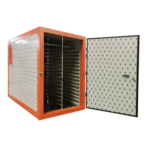 Mesin Pengering udara panas berlapis banyak, Oven/dehidrator kapasitas besar untuk jamur/teh bunga/daun/keripik buah/sayuran