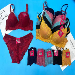 ชุดเสื้อชั้นในสตรีขนาด1.68ดอลลาร์ชุดเสื้อชั้นในสตรี36-46BC ดันทรงใส่สบายปักลายลูกไม้ดันทรง - Product Image 1