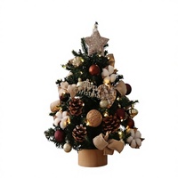 Meilleures ventes transfrontalières : Arbre de Noël chinois créatif pour la maison, arrangement de scène de Noël de bureau, ornements décoratifs de style Ins