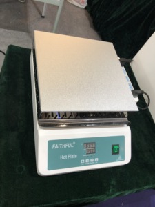 Piastra riscaldante digitale in alluminio FAITHFUL per prove di trazione da laboratorio - Product Image 6