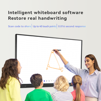 Tableau numérique intelligent Riotouch 65 pouces, tableaux interactifs pour l'école, écran tactile interactif, tableau blanc tactile