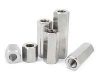 Double passage hexagonal en acier inoxydable 304, M3 M4 M5 M6