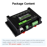 Module Ethernet BSSY Modbus POE ETH Relais 8 Canaux, Protocole RTU TCP, Communication PoE avec Isolation Multiples