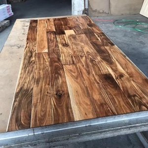Pavimento in <span class=keywords><strong>Legno</strong></span> Massello di Acacia Lavorato a Mano, Listoni in <span class=keywords><strong>Legno</strong></span> di Acacia a Foglia Piccola Confusa - Product Image 2