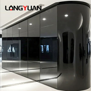 HD Metal Mirror Style 1.22*2.44/2.90m Bamboo Charcoal Wood Veneer / Carbon Crystal FIber PVC Wall <strong>Panel</strong> &amp; Board - Product Image 1