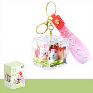 Llavero Personalizado con Diseño de Animales y Flores, Colgante Decorativo Creativo, Juego de 40 Bloques de Construcción de Plástico con Micro Partículas - Product Image 6