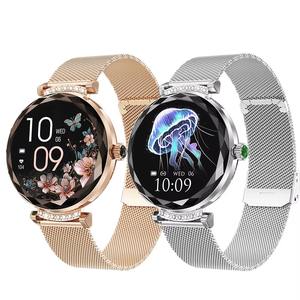 Drioshipping Mujer Pantalla AMOLED Smartwatch IP68 Impermeable BT Llamada Salud Monitoreo del ritmo cardíaco Gel de sílice de moda - Product Image 1