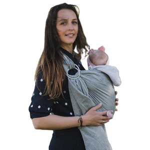 <span class=keywords><strong>Porte</strong></span>-bébé <span class=keywords><strong>anneau</strong></span> respirant et réglable pour nouveau-né, compatible allaitement - Product Image 6