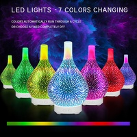 Cible coréenne Arômes Eau Parfum Rafraîchisseur d'air Machine Verre Aroma Diffuseur électrique Parfum enfichable Huile essentielle éclairée 3D