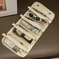 Nouvelle Trousse de Maquillage Détachable et Pliable, Sac de Rangement Grande Capacité Transfrontalier, Sac de Voyage Portable Quatre-en-Un pour Femme