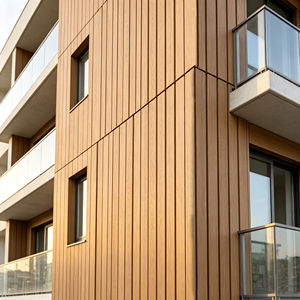 Panel de Pared WPC Ligero con Núcleo Hueco y Acabado de <span class=keywords><strong>Madera</strong></span> Natural para Pérgolas, Columnas, Fachadas y Proyectos de Renovación Decorativa - Product Image 5